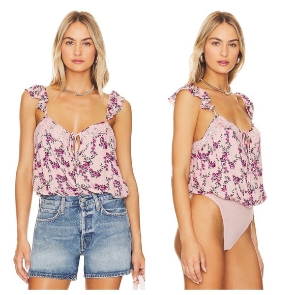 Free People Tops - NWOT Free People Take It Away Bodysuit, Size S